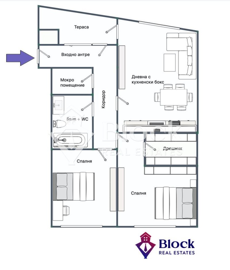 Продава 3-СТАЕН, гр. София, Кръстова вада, снимка 15 - Aпартаменти - 46682224