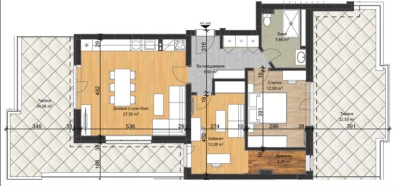 Продава 3-СТАЕН, гр. Пловдив, Остромила, снимка 2 - Апартаменти - 52845467