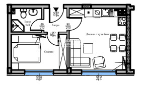 1 slaapkamer Christo Smirnenski, Plovdiv 2