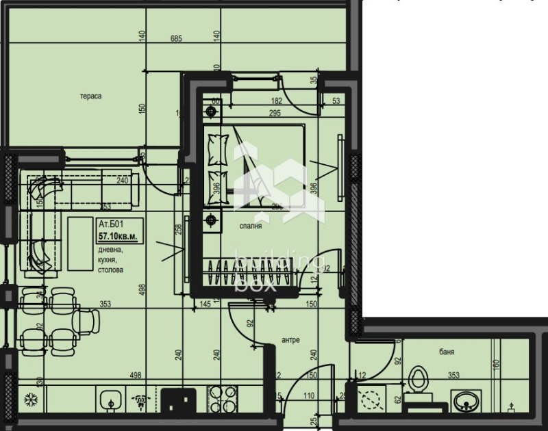 Продава 2-СТАЕН, гр. Пловдив, Христо Смирненски, снимка 4 - Aпартаменти - 47626574