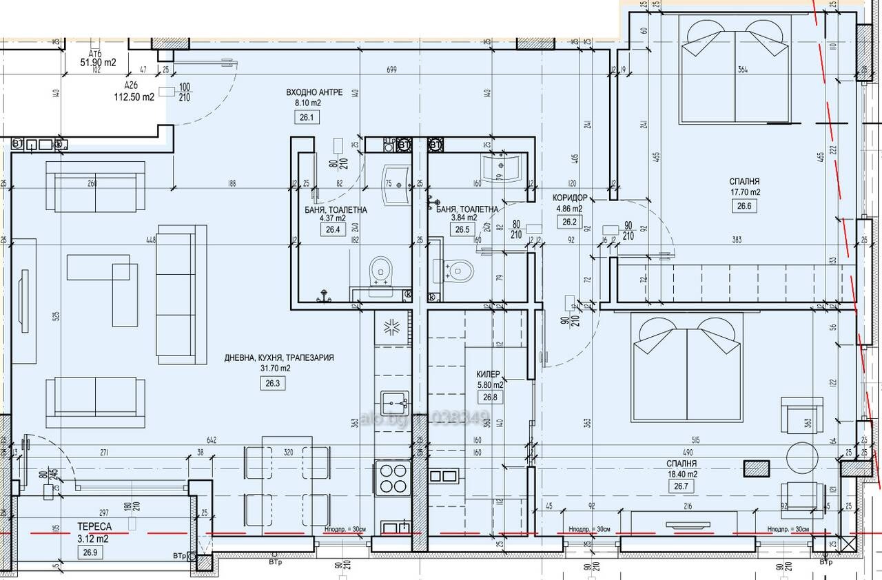 Продава 3-СТАЕН, гр. Пловдив, Кючук Париж, снимка 4 - Апартаменти - 55360497