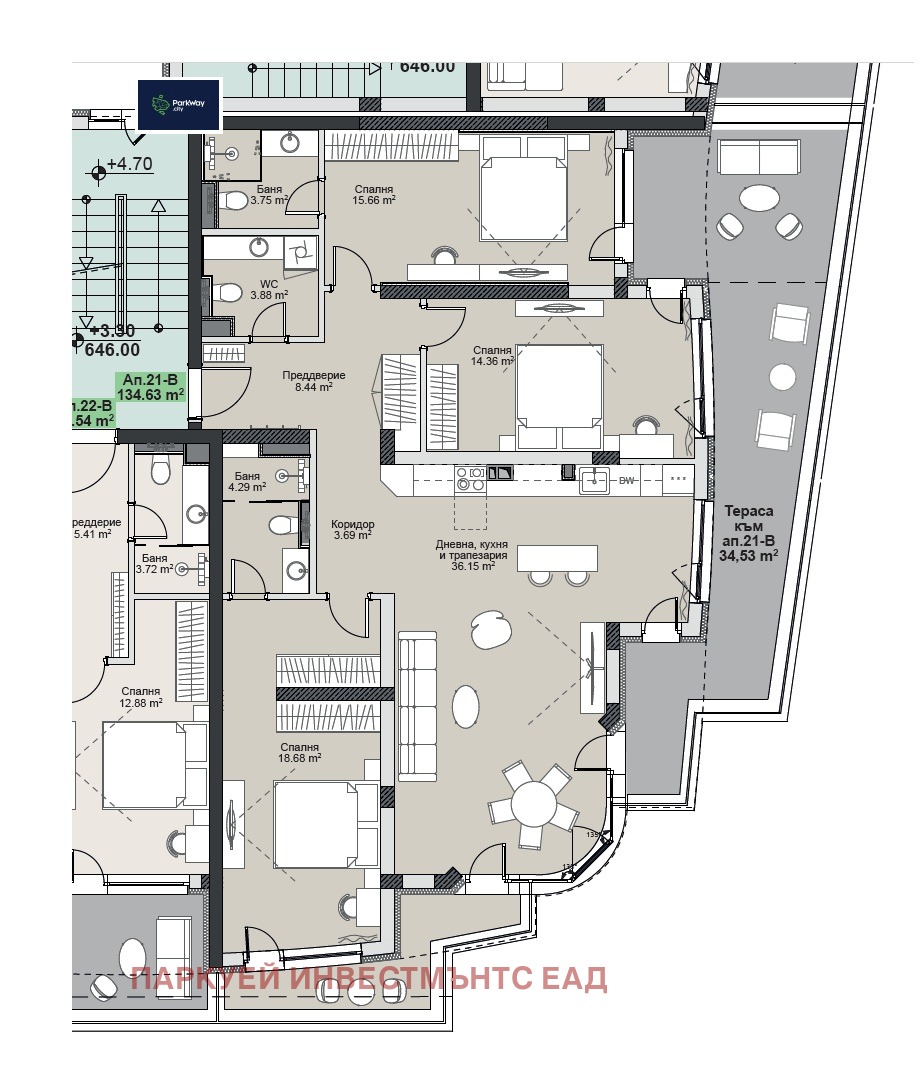 Продава 4-СТАЕН, гр. София, Витоша, снимка 11 - Апартаменти - 54300995
