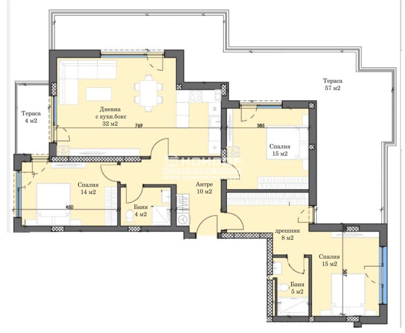 Satılık  3+ yatak odası Plovdiv , Trakiya , 206 metrekare | 52804817 - görüntü [6]