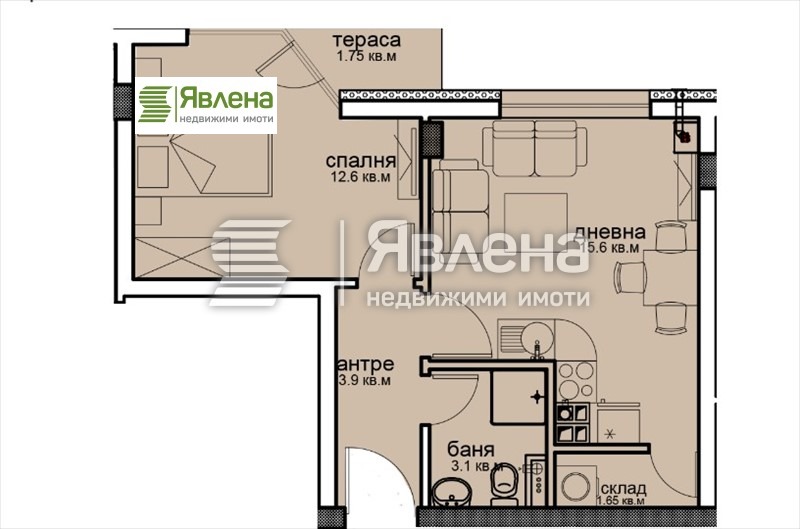 Продава  2-стаен град София , Витоша , 57 кв.м | 20057486 - изображение [2]