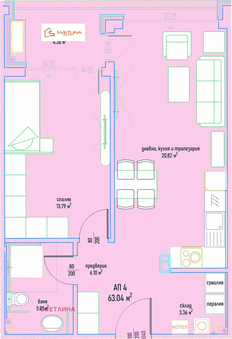 Продава 2-СТАЕН, гр. София, Малинова долина, снимка 9 - Апартаменти - 52983752