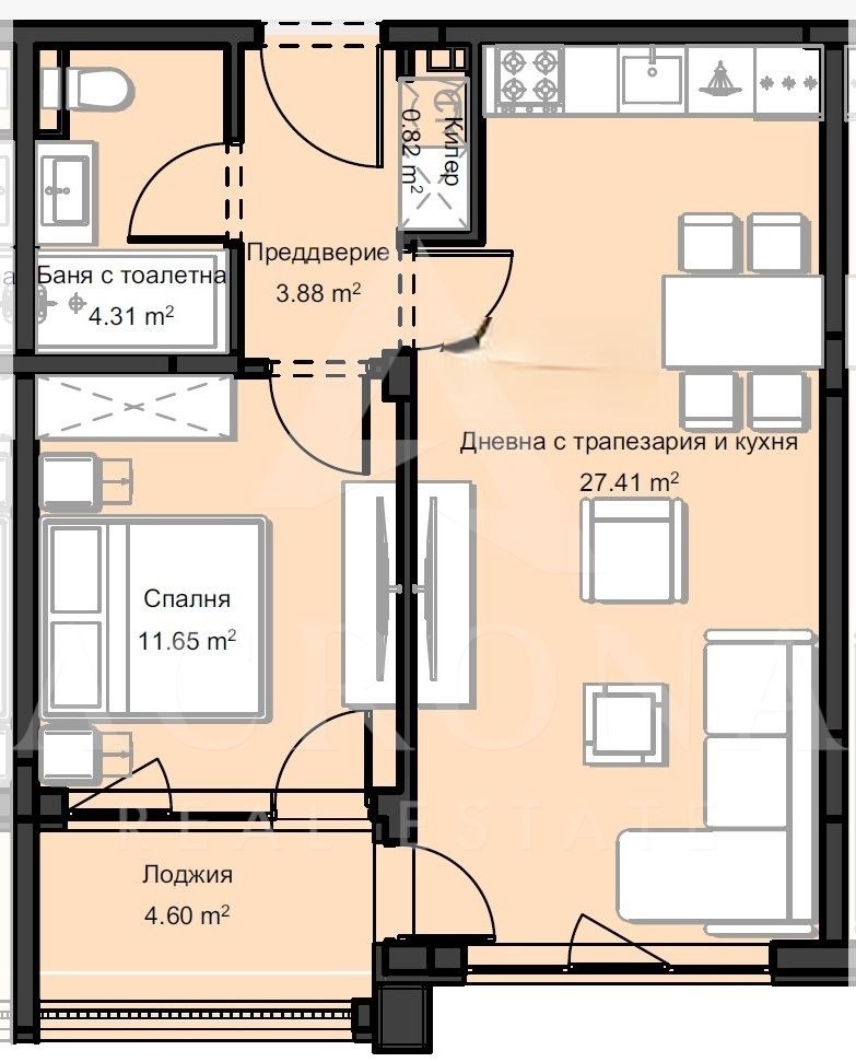 Продава 2-СТАЕН, гр. Пловдив, Остромила, снимка 2 - Апартаменти - 53381582