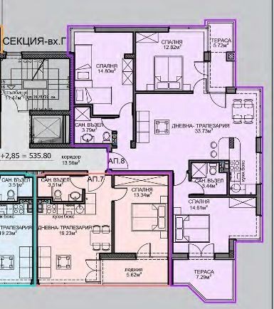 Продаја  3 спаваће собе Софија , Обелја 2 , 131 м2 | 35480635 - слика [15]