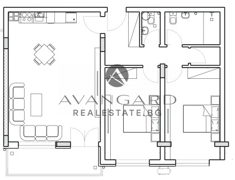 En venta  2 dormitorios Plovdiv , Tsentar , 114 metros cuadrados | 17641550 - imagen [2]