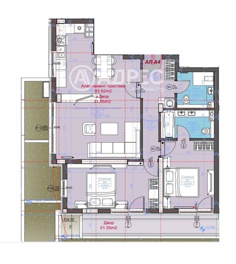 Продава 3-СТАЕН, гр. София, Бояна, снимка 4 - Апартаменти - 53150842