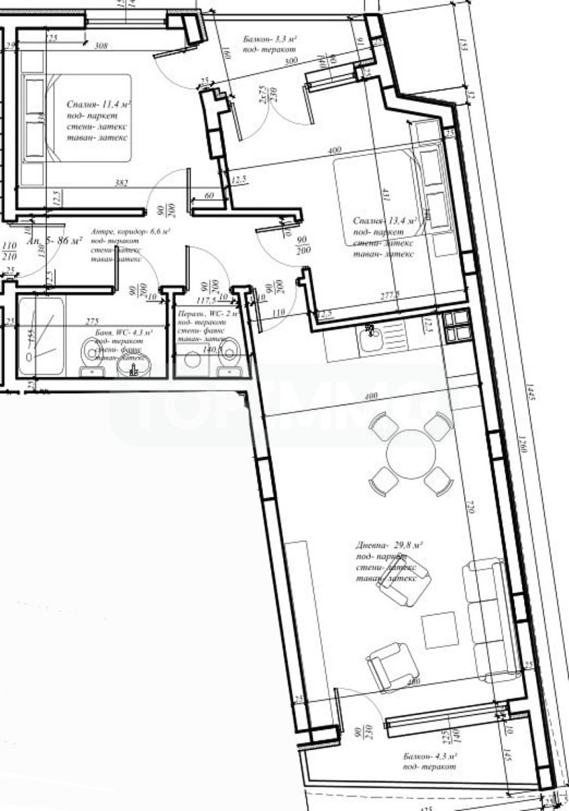 На продаж  3 кімнатна Варна , Операта , 102 кв.м | 10232337 - зображення [2]