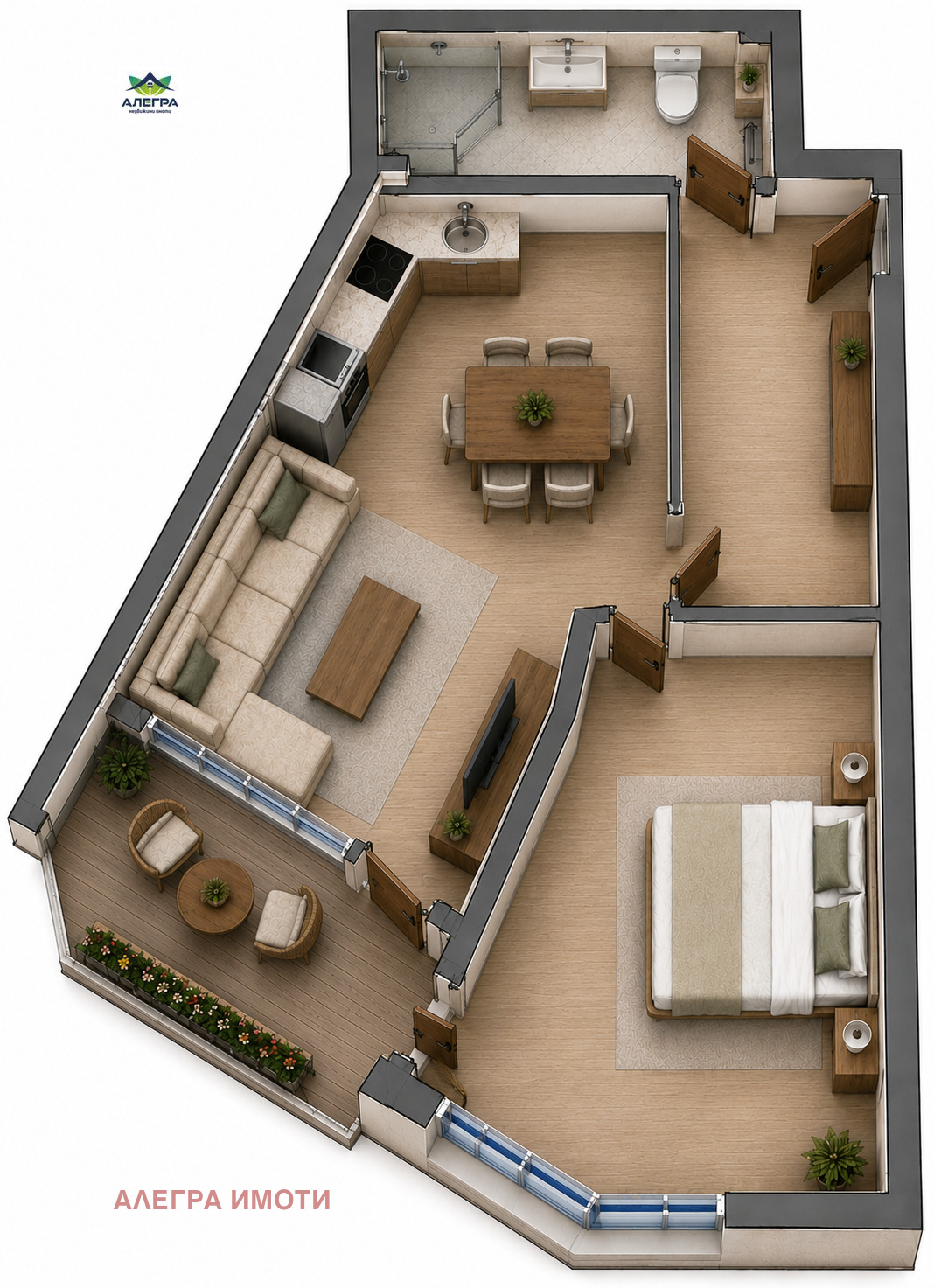 Продава 2-СТАЕН, гр. Пазарджик, Център, снимка 2 - Апартаменти - 55834620