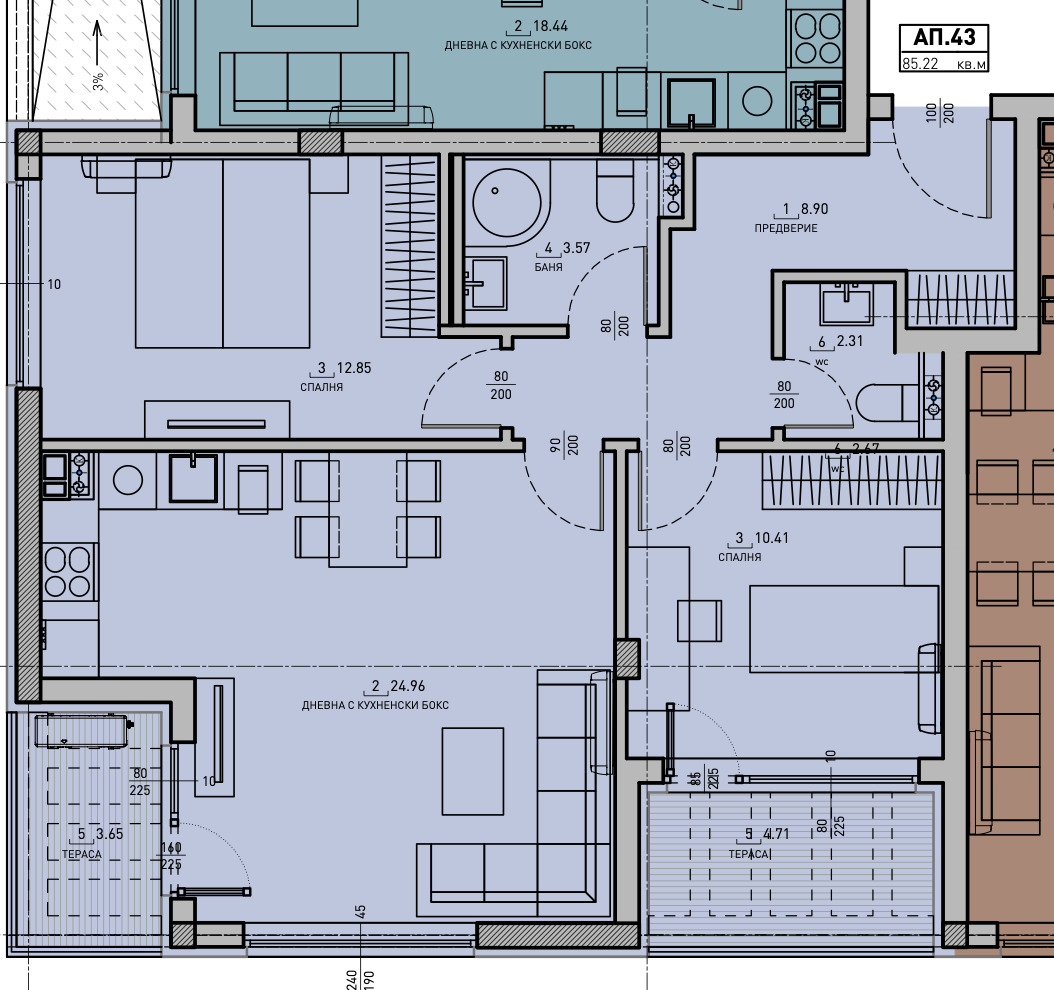 Продава 3-СТАЕН, гр. София, Малинова долина, снимка 8 - Апартаменти - 52474052