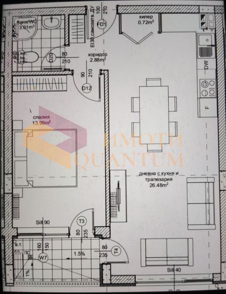 Продава  2-стаен, град Варна, Възраждане 1 •  124 950 EUR • ID 44653877 — holmes.bg - [1] 