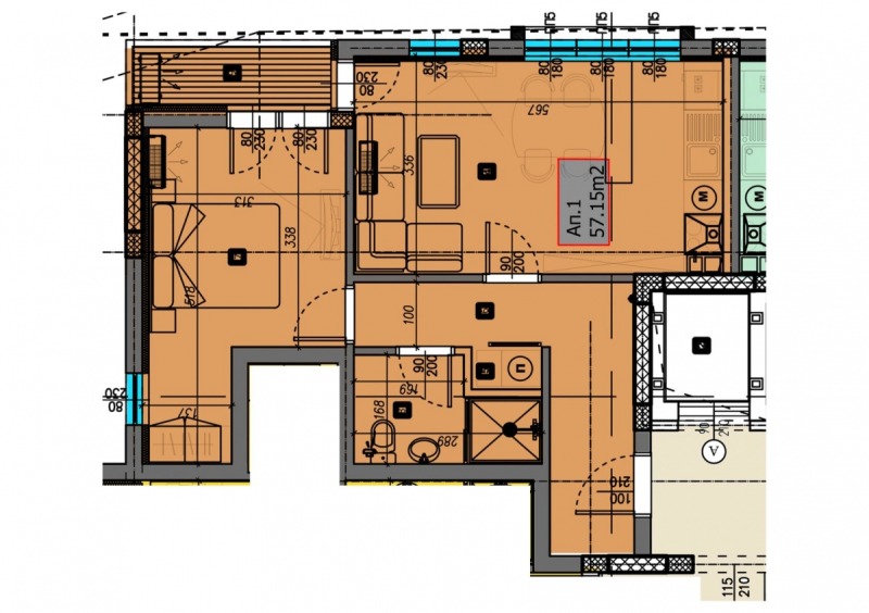 Продава  2-стаен град Варна , Виница , 63 кв.м | 40988971 - изображение [3]