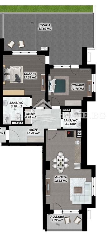 Продава 3-СТАЕН, гр. Пловдив, Гагарин, снимка 8 - Апартаменти - 53041445