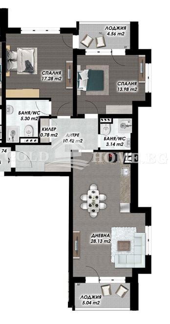 Продава 3-СТАЕН, гр. Пловдив, Гагарин, снимка 5 - Апартаменти - 53041445