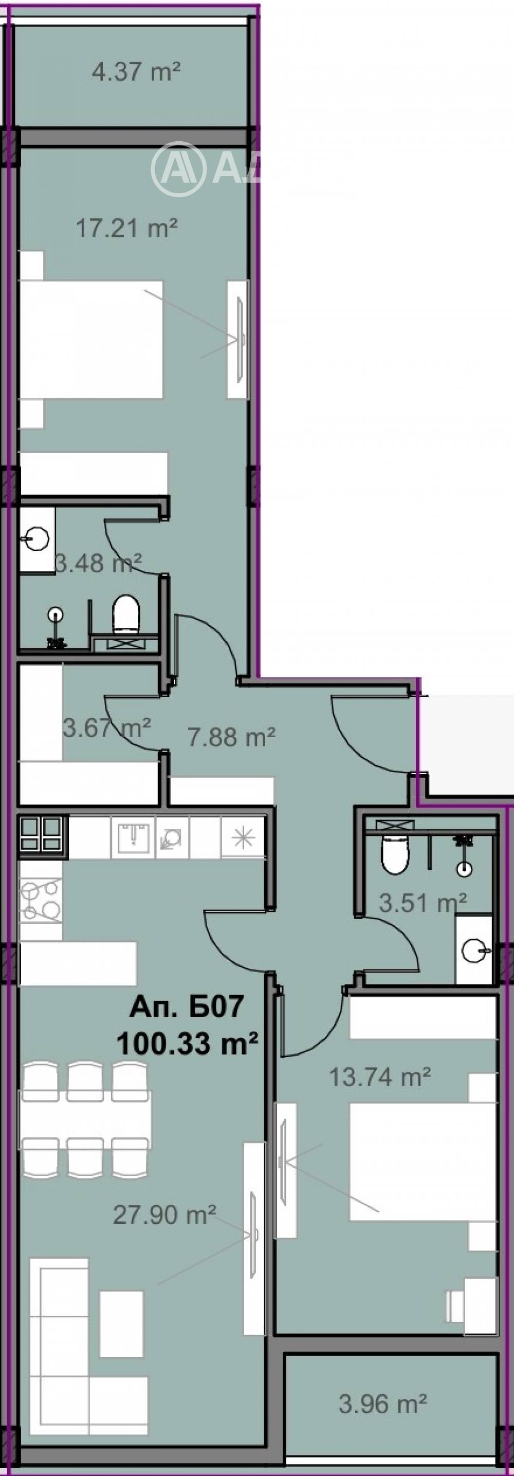 Продава 3-СТАЕН, гр. София, Свобода, снимка 3 - Апартаменти - 53976369