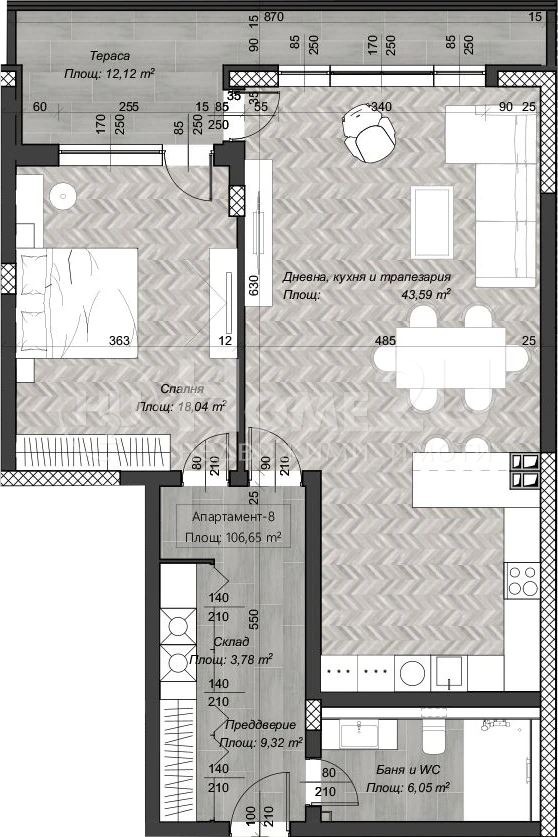 Продава 2-СТАЕН, гр. София, Център