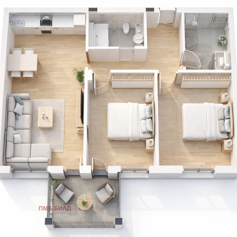 Продава 3-СТАЕН, гр. Пловдив, Прослав