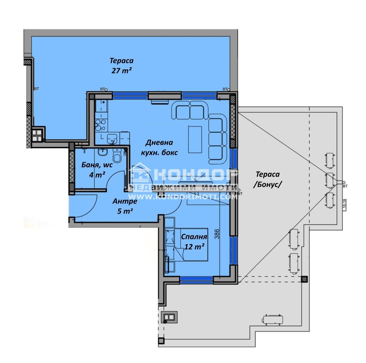 Продава 2-СТАЕН, гр. Пловдив, Отдих и култура, снимка 3 - Апартаменти - 55999820