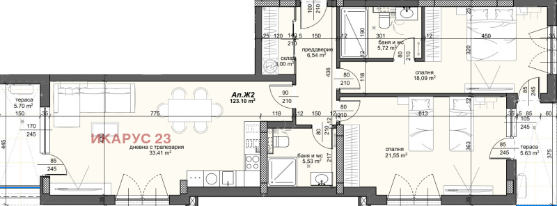 Продава 3-СТАЕН, гр. Пловдив, Тракия, снимка 4 - Aпартаменти - 47421107