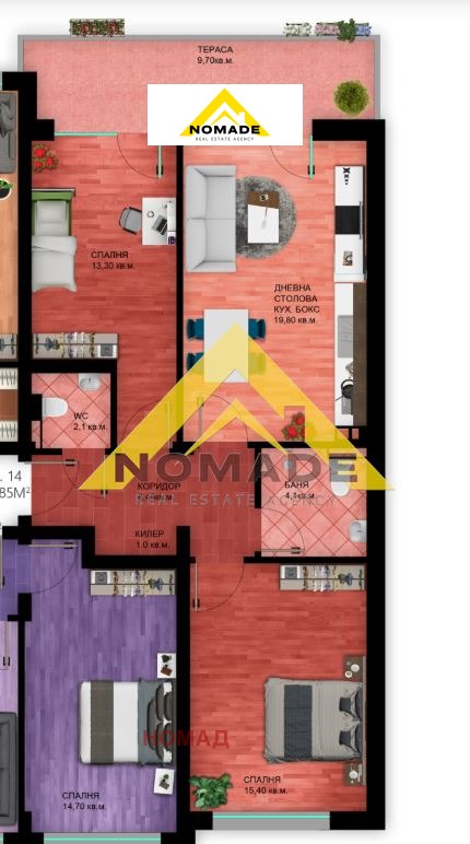 Продава 3-СТАЕН, гр. Пловдив, Христо Смирненски, снимка 10 - Апартаменти - 50032773