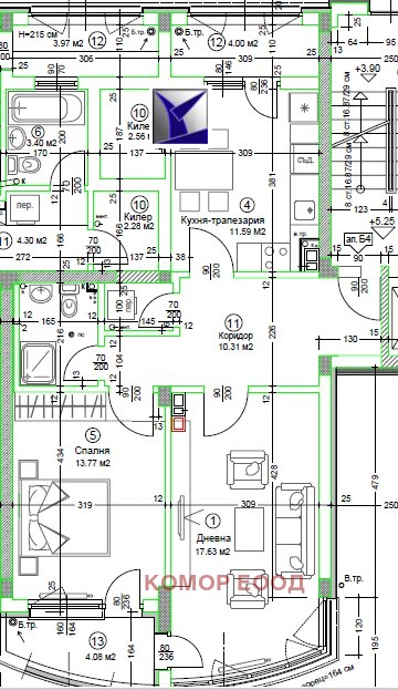 Продава 3-СТАЕН, гр. Русе, Център, снимка 3 - Апартаменти - 52662168