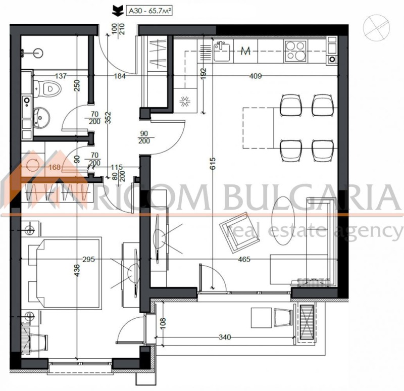 Продается  1 спальня Варна , Виница , 78 кв.м | 47169685