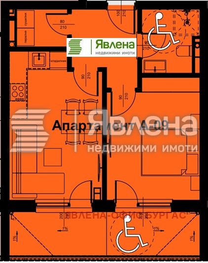 Till salu  1 sovrum region Burgas , Pomorie , 68 kvm | 90151994 - bild [2]