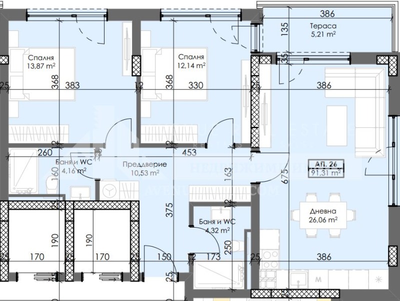 Продается  2 спальни Пловдив , Тракия , 107 кв.м | 62986526 - изображение [3]