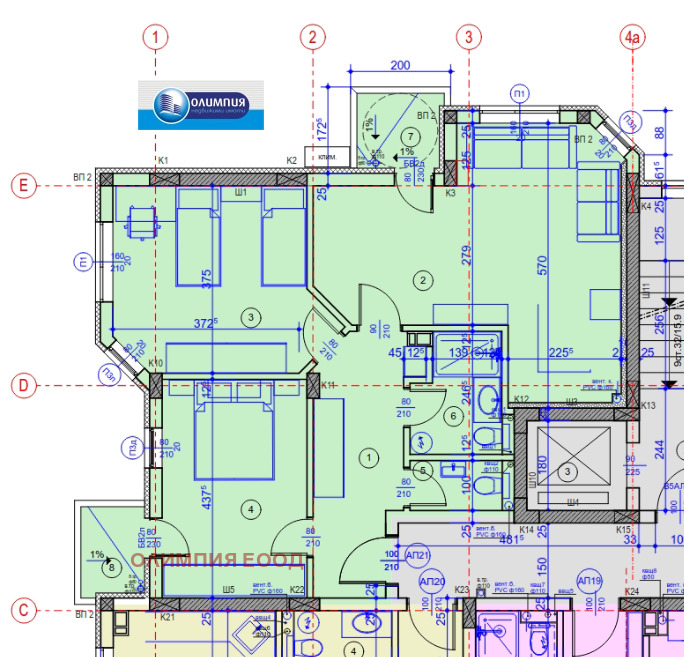 Продава  3-стаен град Русе , Широк център , 105 кв.м | 73632784