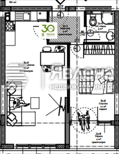 À venda  1 quarto Varna , Asparuhovo , 64 m² | 79335739 - imagem [2]
