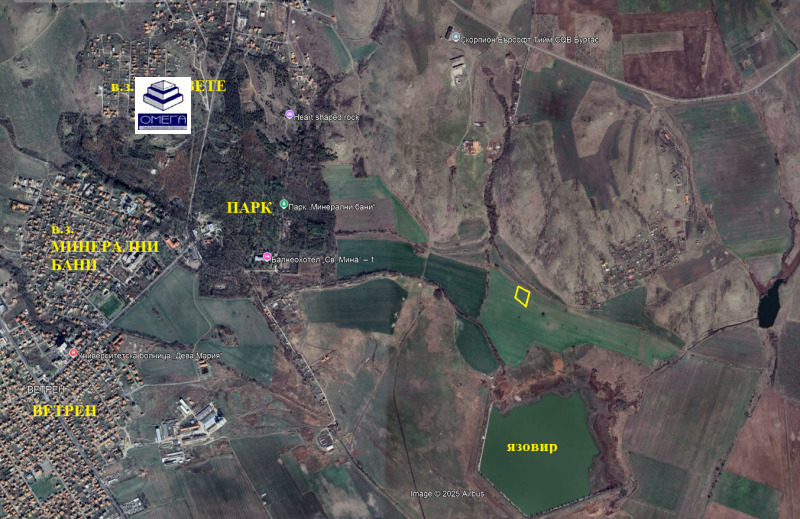 Продава ПАРЦЕЛ, гр. Бургас, Ветрен, снимка 2 - Парцели - 18242072