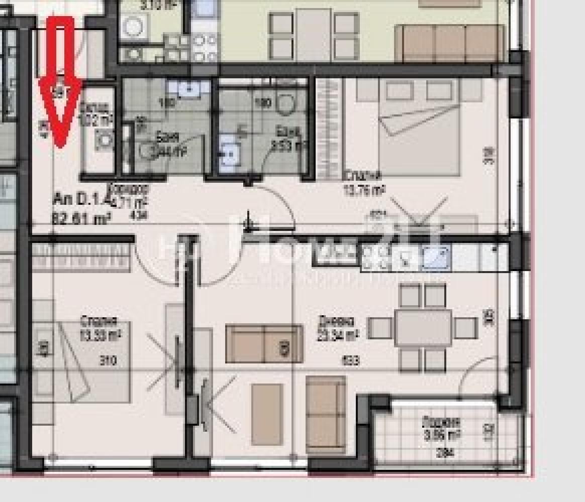 Продава 3-СТАЕН, гр. София, Манастирски ливади, снимка 13 - Апартаменти - 55100696