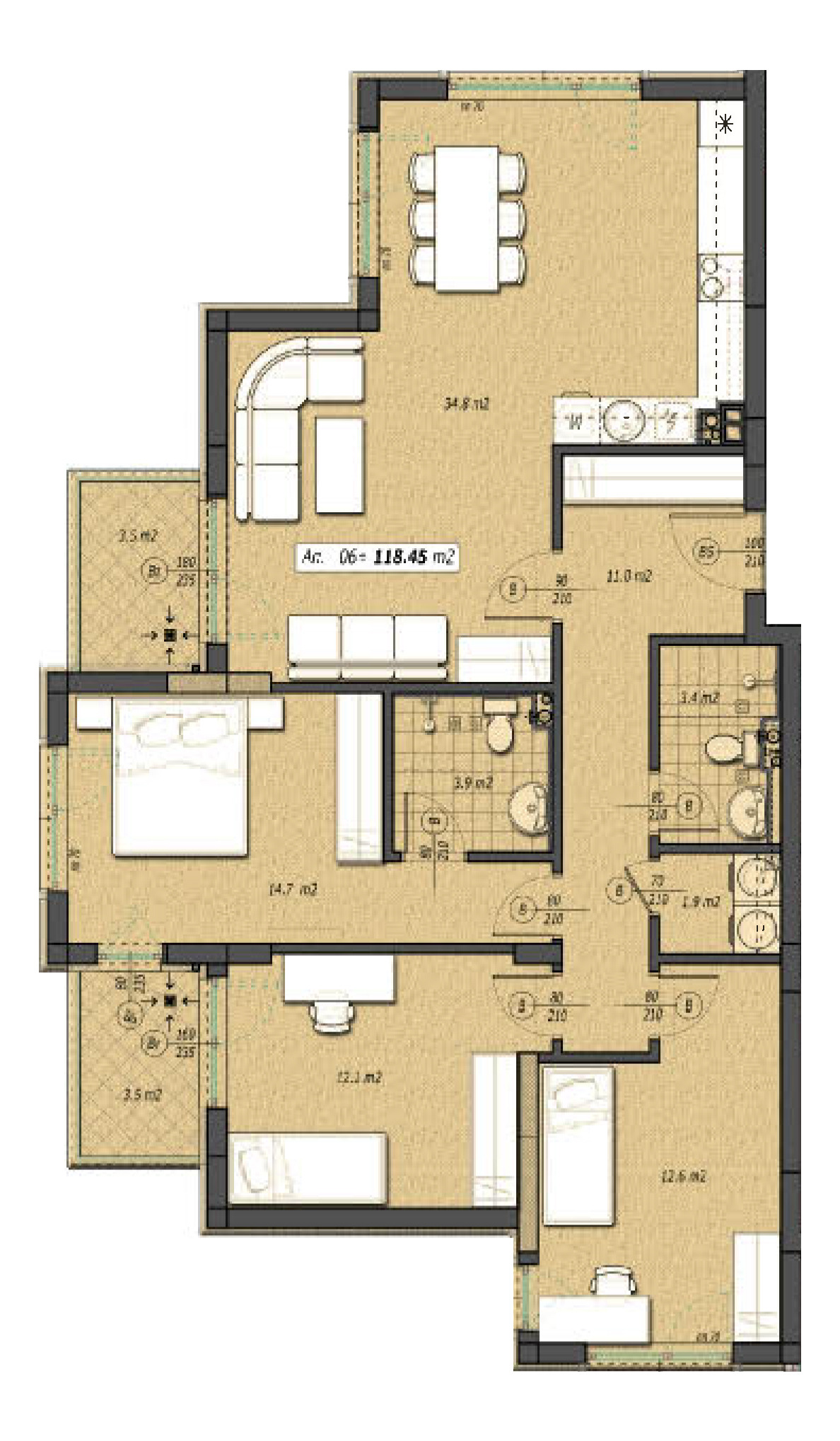 Продава 3-СТАЕН, гр. София, Овча купел 2, снимка 2 - Апартаменти - 55187980