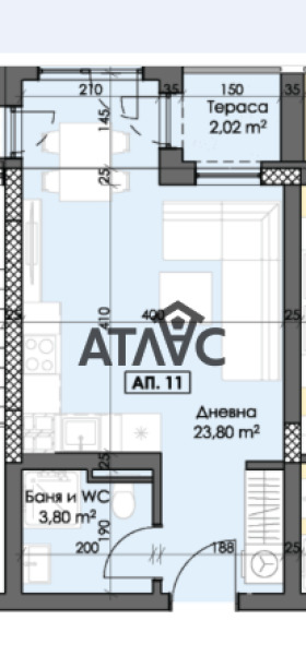 Продава 1-СТАЕН, гр. Пловдив, Тракия