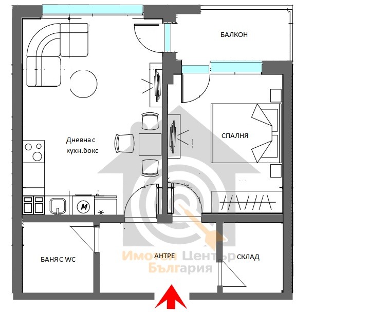 Till salu  1 sovrum Sofia , Drujba 1 , 64 kvm | 69363193 - bild [5]