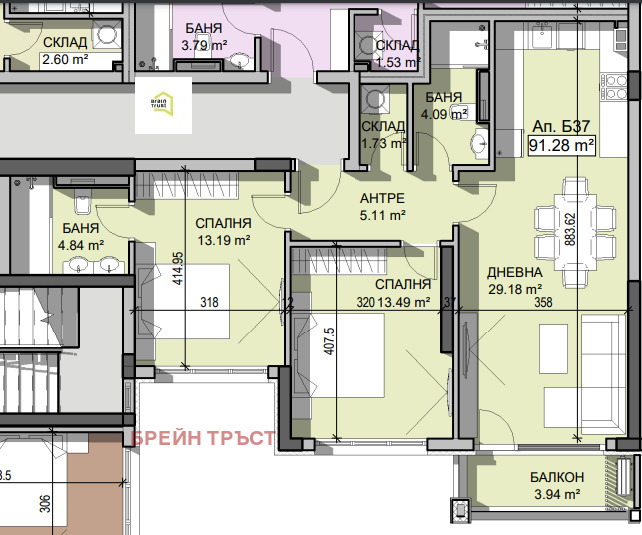 Продава 3-СТАЕН, гр. София, Манастирски ливади, снимка 6 - Aпартаменти - 46681244