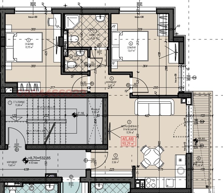 Продава  3-стаен град София , Левски В , 95 кв.м | 97059384 - изображение [2]