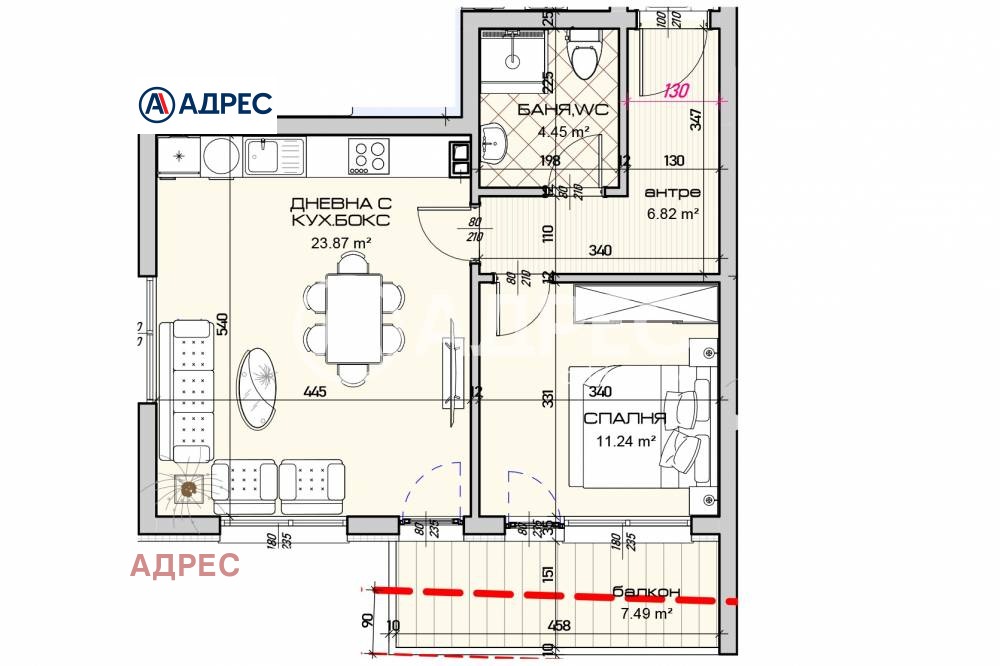 Продава 2-СТАЕН, гр. Варна, Виница, снимка 2 - Апартаменти - 53766150