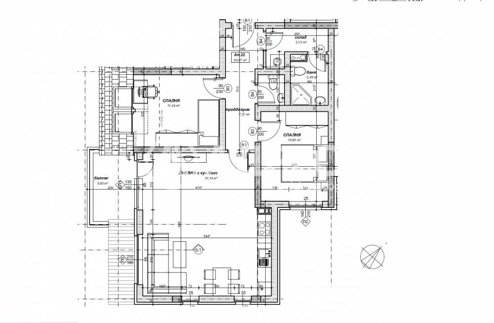Продава 3-СТАЕН, гр. София, Дружба 1, снимка 4 - Апартаменти - 55923378