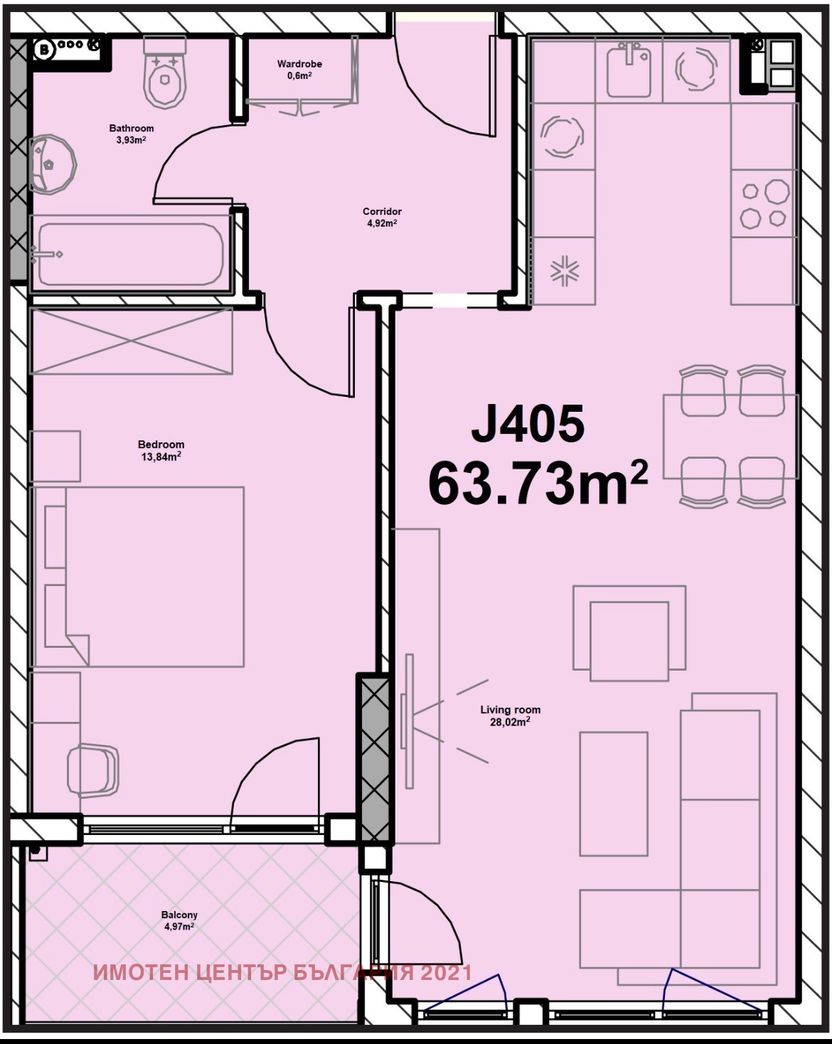 Продава 2-СТАЕН, гр. София, Младост 1