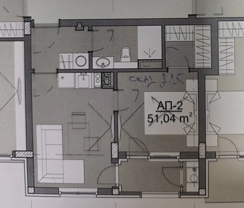 Продава 2-СТАЕН, гр. Казанлък, област Стара Загора, снимка 3 - Апартаменти - 52650869