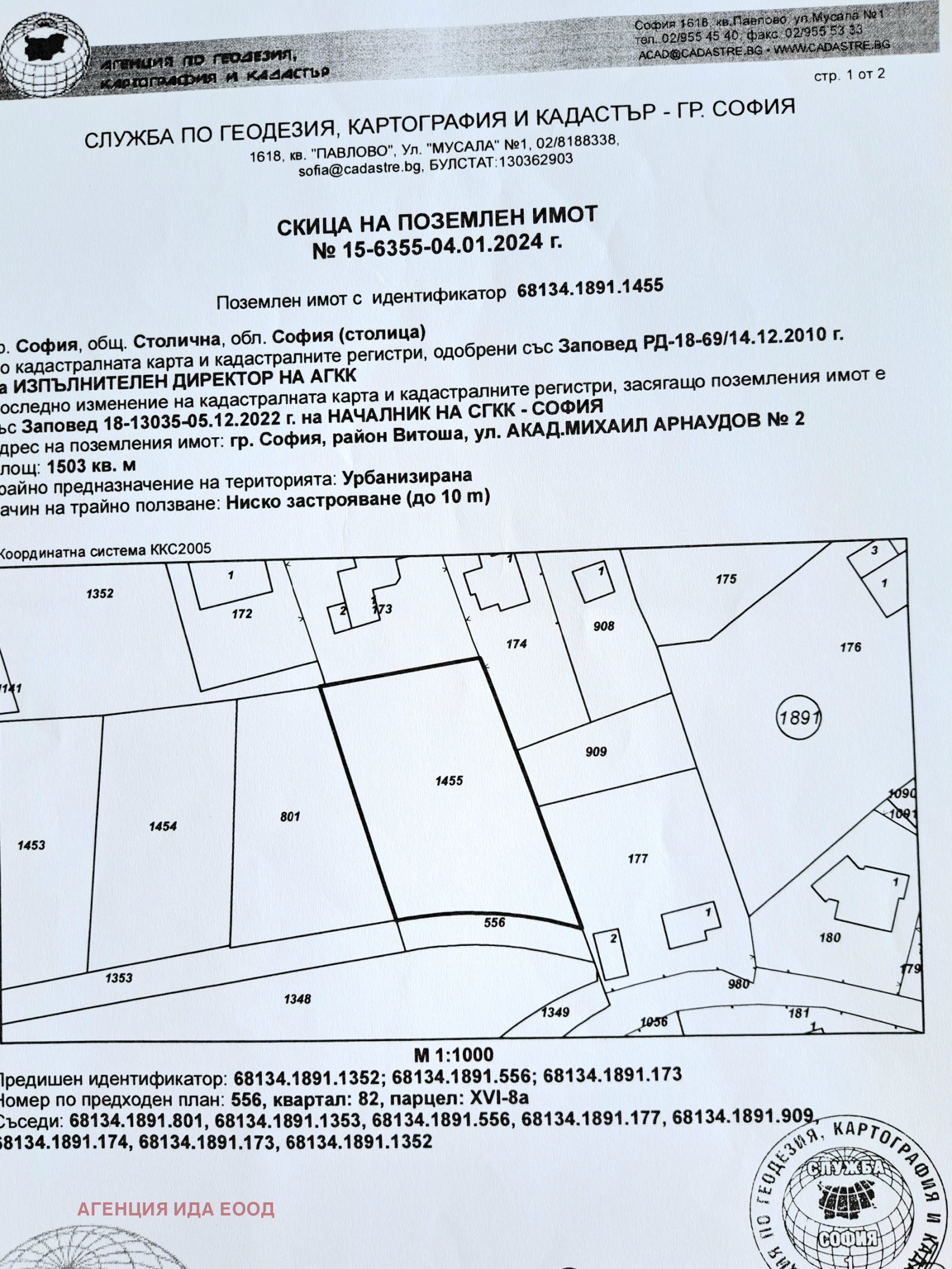 Продава ПАРЦЕЛ, гр. София, Княжево, снимка 2 - Парцели - 45004494