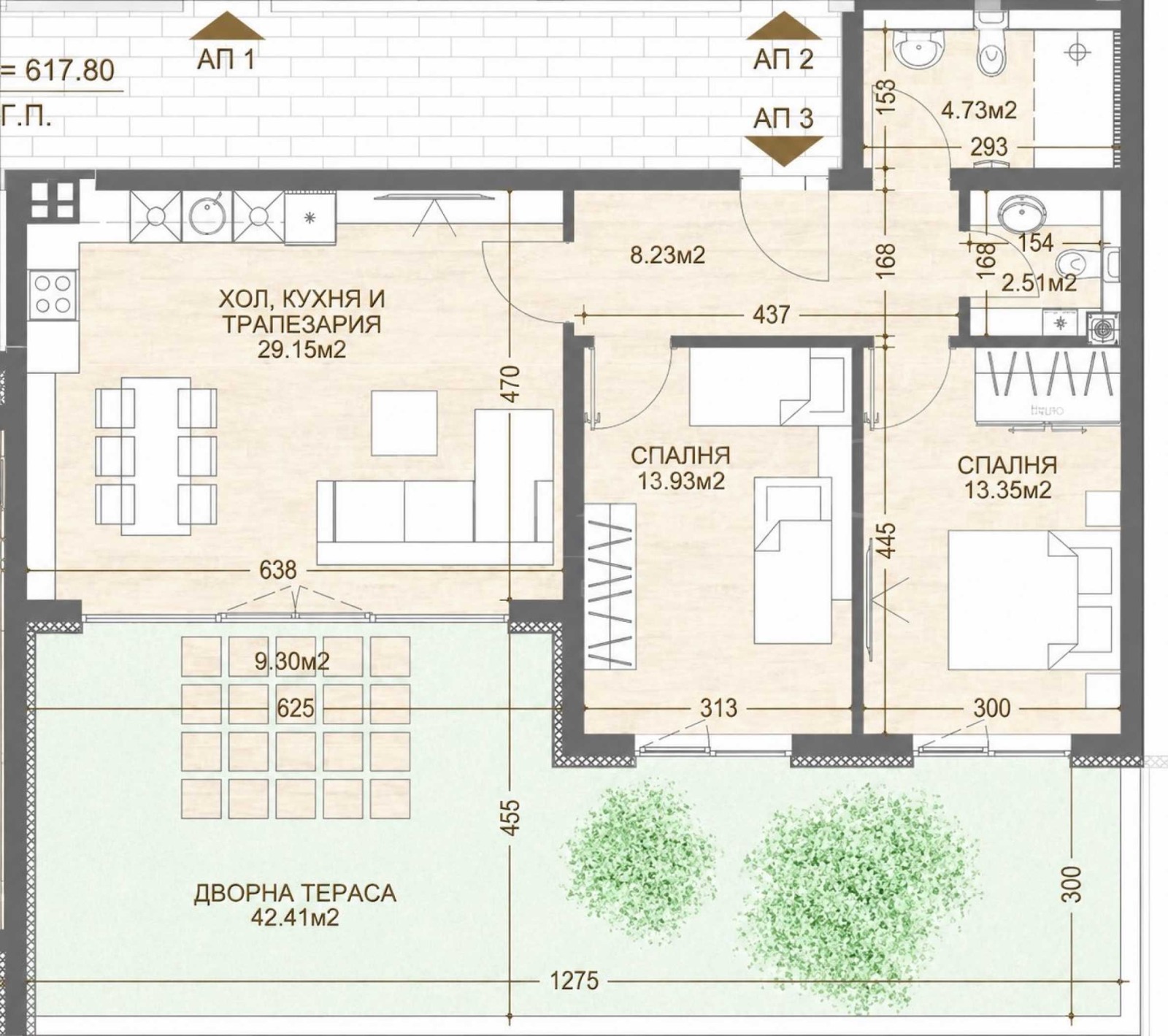 Продава 3-СТАЕН, гр. София, Манастирски ливади, снимка 3 - Апартаменти - 55903329