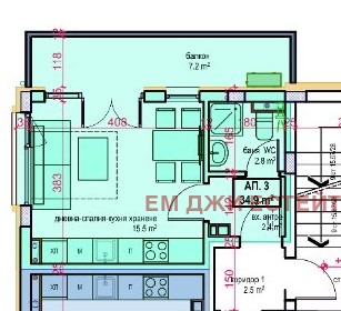 Продава  1-стаен област Бургас , гр. Приморско , 44 кв.м | 15702702