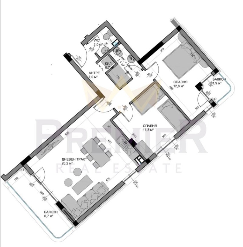 À venda  2 quartos Varna , Vladislav Varnentchik 1 , 103 m² | 67501146 - imagem [10]
