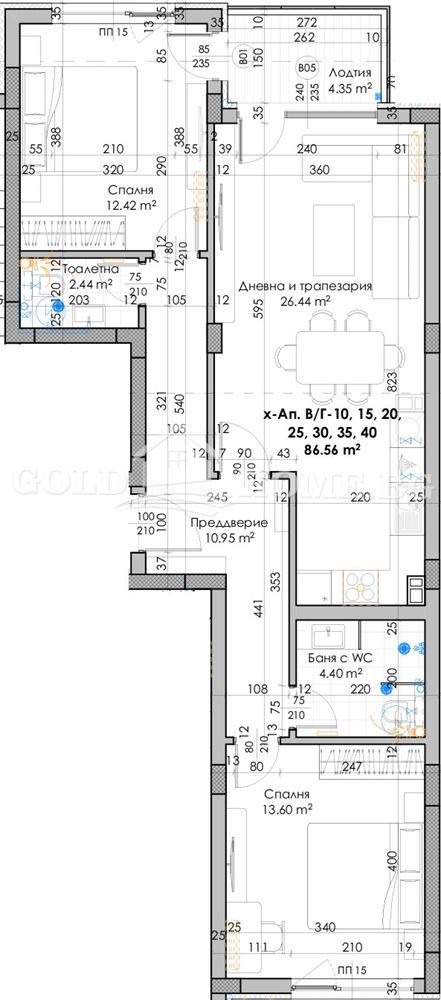 In vendita  2 camere da letto Plovdiv , Iugen , 102 mq | 62007041 - Immagine [8]
