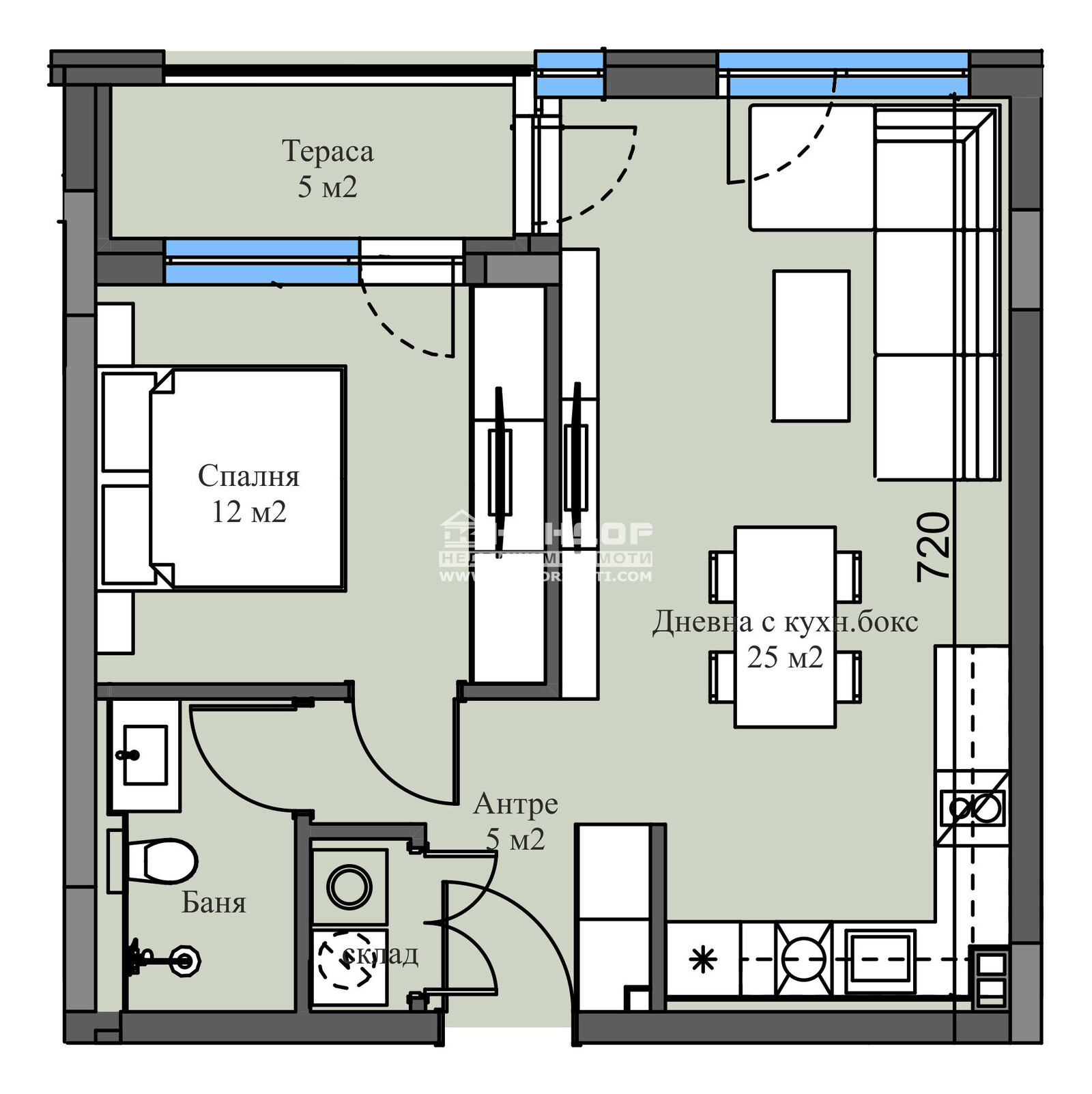 Продава 2-СТАЕН, гр. Пловдив, Младежки Хълм, снимка 4 - Апартаменти - 51200311