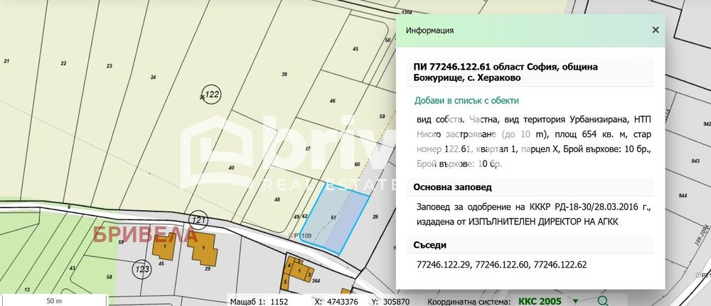 Продава ПАРЦЕЛ, гр. Божурище, област София област